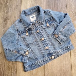 Old Navy girls medium-light wash jean jacket 2T